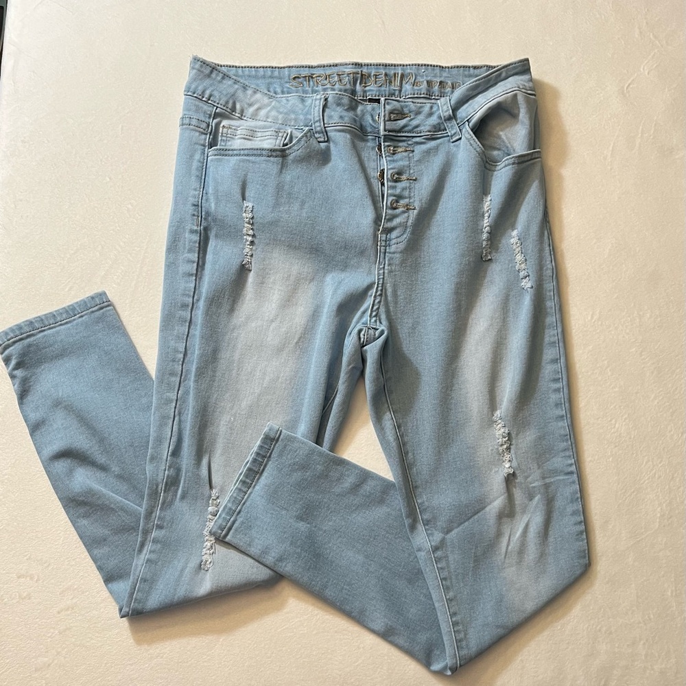 Ripped Blue Jeans